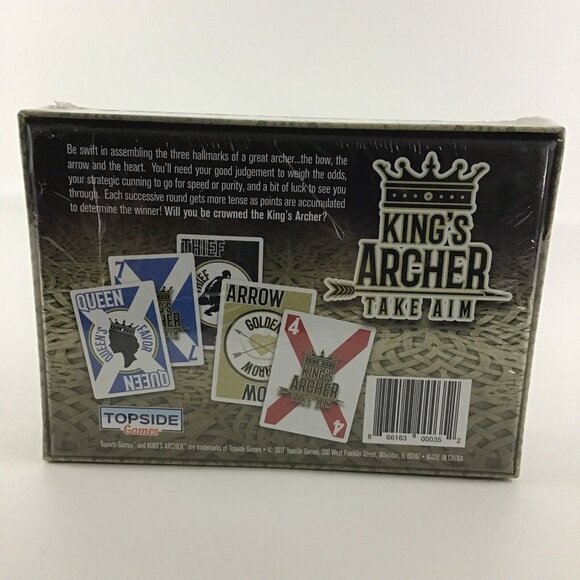 King Archer Take Aim Card Game Strategy Family Fun 2017 Topside Games New - Picture 6 of 6